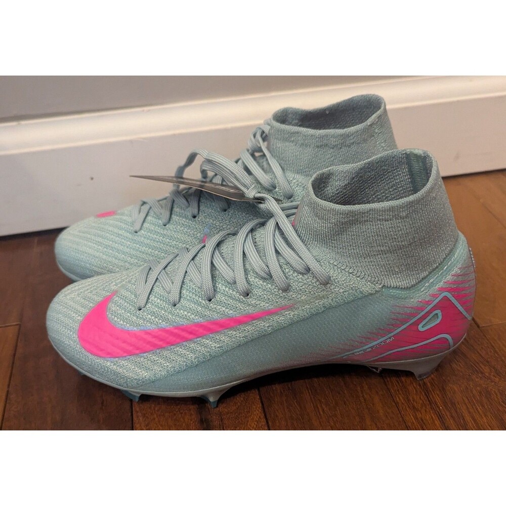Nike Zoom Mercurial Superfly 10 Elite Fg Ocean Cube Blue-Pink Sz 4 [FQ1454-301]